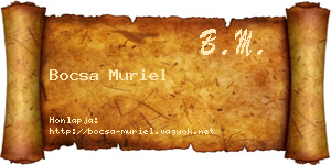 Bocsa Muriel névjegykártya